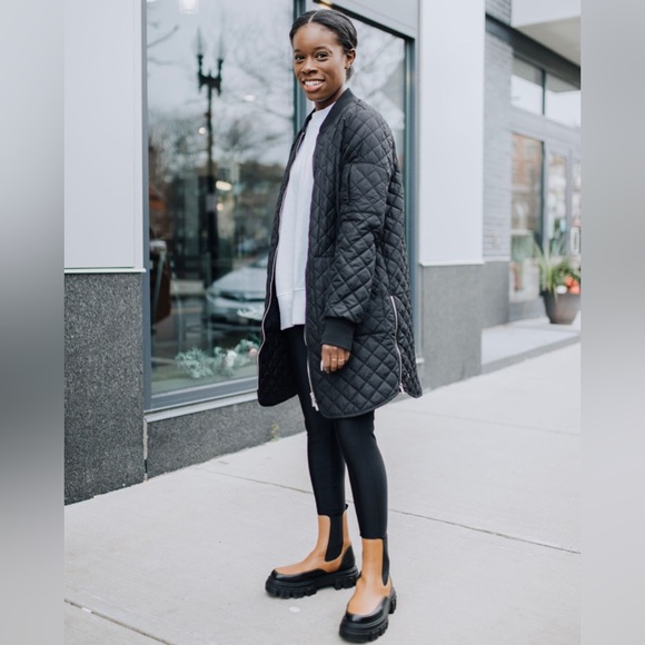 Zella Longline Quilted Bomber Jacket - Picture 5 of 12